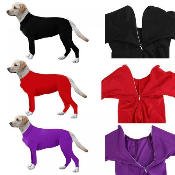 Forzero Post Operative Protection Long Sleeves Bodysuit Jumpsuit For Dogs, E Collar Alternative For Recovery
