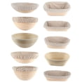 thumbnail image 1 of Forzero Round Oval Long Banneton Brotform Bread Proofing Proving Rattan Basket Bread New AA Z, 1 of 3