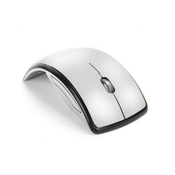 Forzero Wireless Mouse Rotating Bluetooth 2.4GHz Dual Modes Computer Rechargeable Portable Curved Mouse Silent Click USB Mice Adjustable for Home,Office,Travel