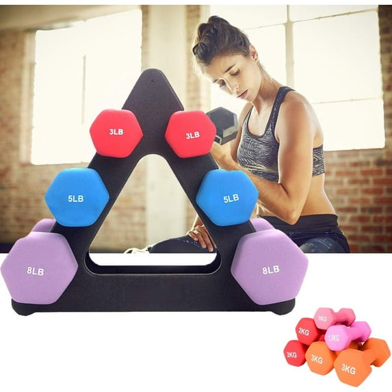 ForzeroDumbbell Rack, Weight Tree,Weight Rack for Dumbbells Holds 44 Pounds Weight Lifting Dumbbell for Home Dumbbell Stands Home Workout Black Dumbell Stand