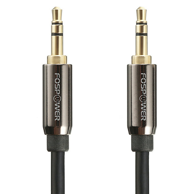 FosPower Audio Cable (15 FT), Stereo Audio 3.5mm Auxiliary Cord