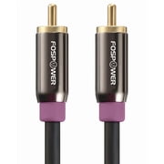 FosPower RCA to RCA Cable 35ft RCA Audio Cable, 24K Gold Plated Subwoofer Cable Male to Male Dual Shieled Cord with Clean Sounding Signal