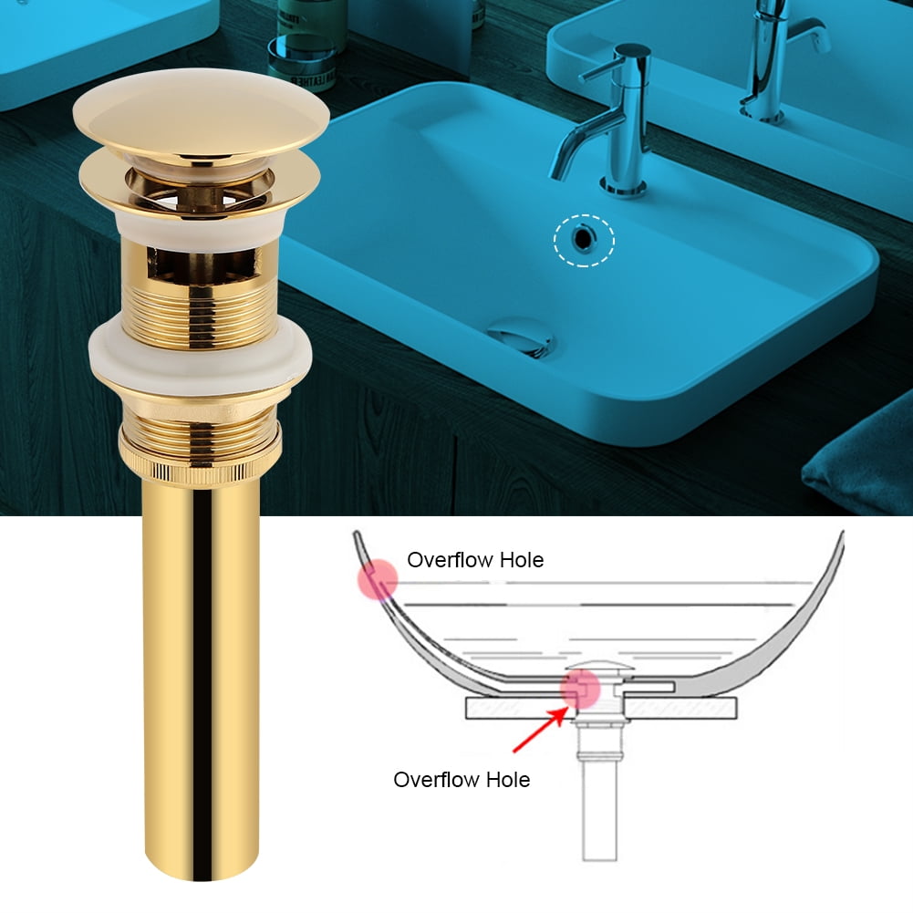 Fosa Kitchen Bathroom Basin Sink Solid Brass Pop Up Drain Stopper With