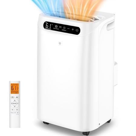 Fosawd 14000 BTU Portable Air Conditioner with Heater Cools up to 700 Sq. ft. 4-in-1 AC Unit