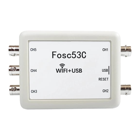 Fosc53C 1M 5-CH Portable Digital Storage Oscilloscope Touch Screen