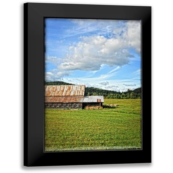 Foschino, Suzanne 17x24 Black Modern Framed Museum Art Print Titled - Country Barn 5