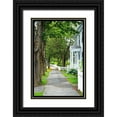 thumbnail image 1 of Foschino, Suzanne 17x24 Black Ornate Wood Framed with Double Matting Museum Art Print Titled - Country Town Sidewalk, 1 of 4
