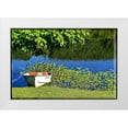 thumbnail image 1 of Foschino, Suzanne 24x17 White Modern Wood Framed Museum Art Print Titled - Country Pond Row Boat, 1 of 4