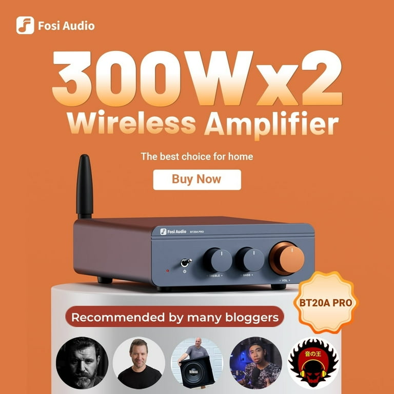 Free Shipping! Fosi Audio BT20A Pro 300W x2 TPA3255