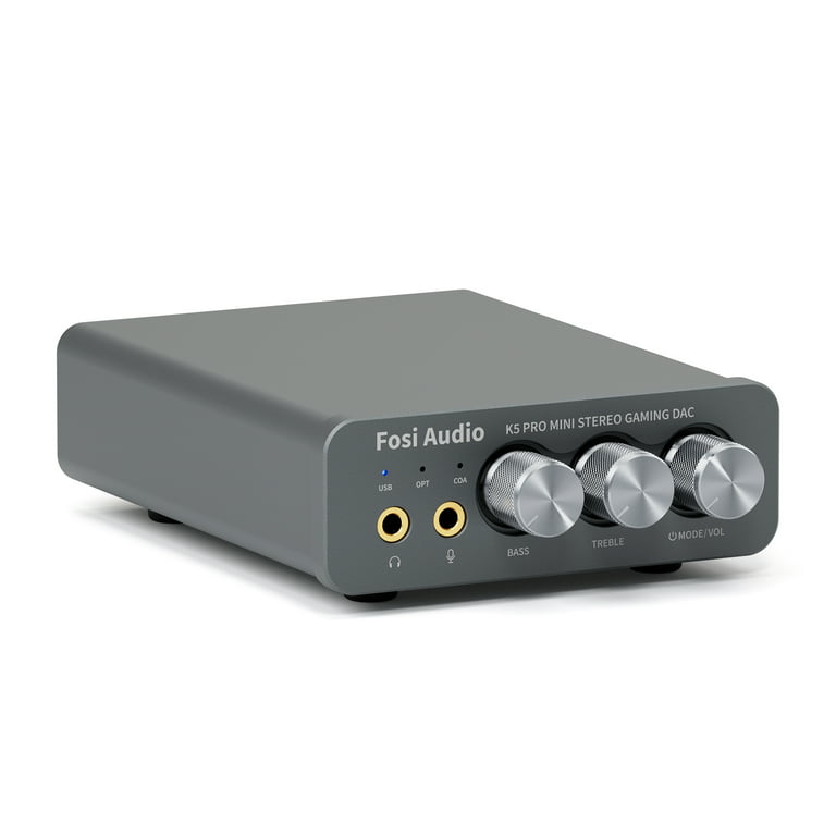 to uger svale forælder Fosi Audio K5 Pro Gaming DAC Headphone Amplifier Mini Hi-Fi Stereo  Digital-to-Analog Audio Converter USB Type C/Optical/Coaxial to RCA/3.5MM  AUX for PS5/PC/MAC/Computer - Walmart.com