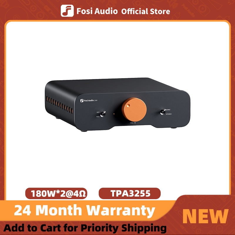 Fosi Audio ZA3 Home Stereo Mini Amplifier for Pair Speakers with