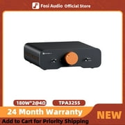 Fosi Audio ZA3 Stereo Amplifier, Mini 2-Channel Amp for Subwoofer, Home Theater, Passive Speakers, 48V Power Supply