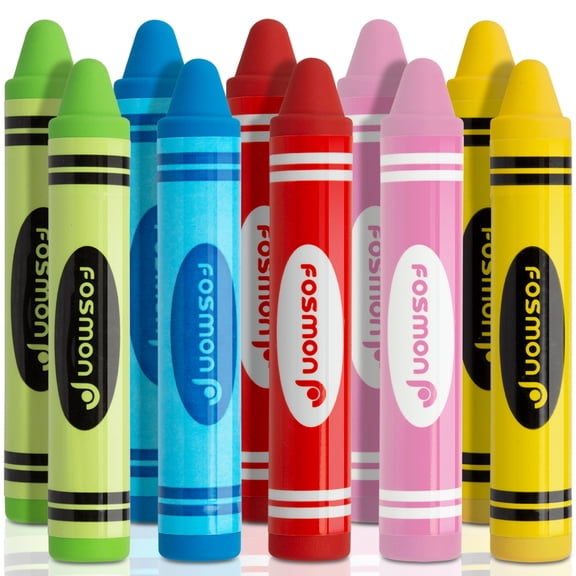 Fosmon 10-Pack Youth Series Kids Crayon Stylus Pen for Touch Screens, Apple iPad Air Mini Pro, Chromo Android Tablets & Smartphones, Leapfrog Epic LeapPad, Kids Edition Tablet, Galaxy Tab A E