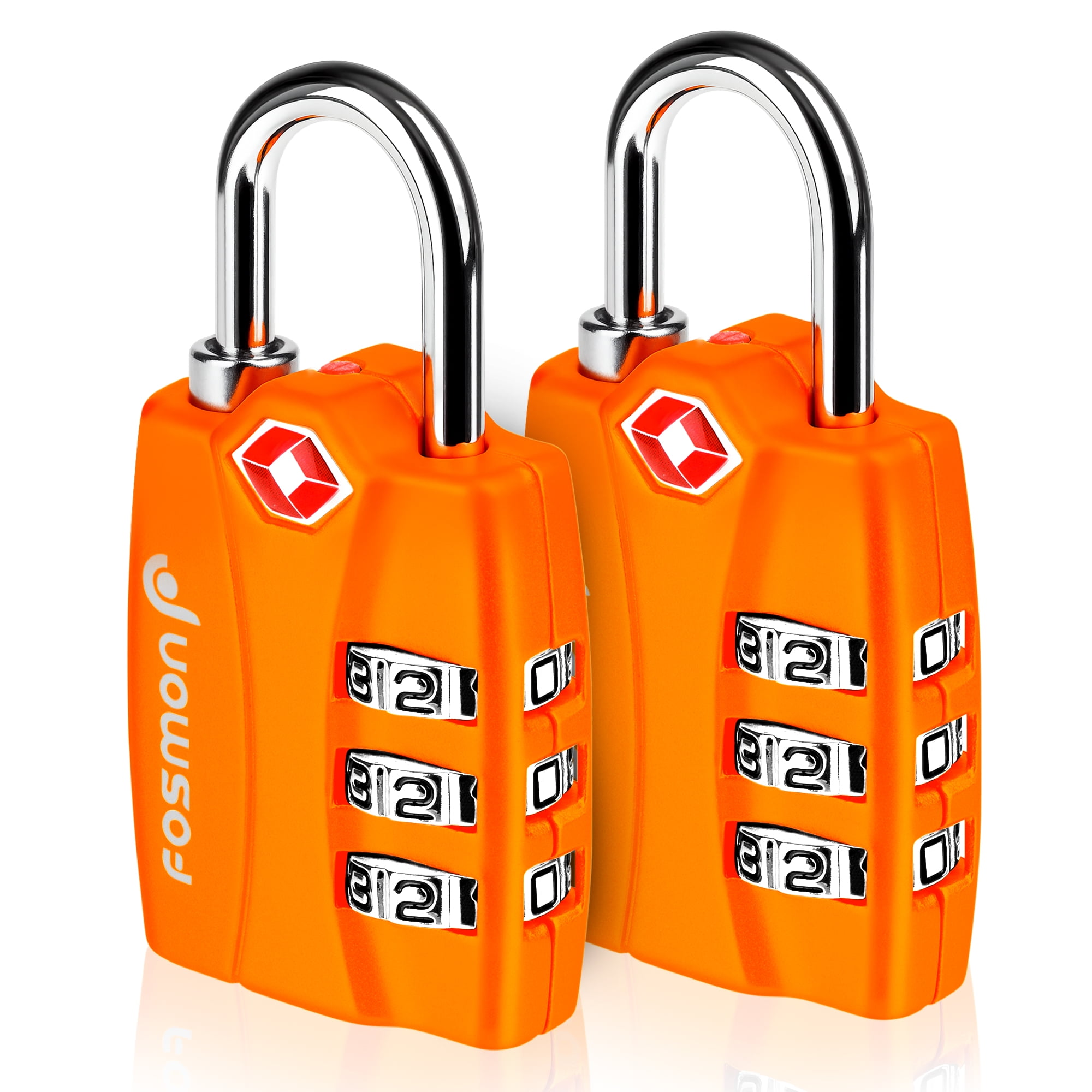 TSA Luggage Locks in Travel Accessories | Orange - Walmart.com