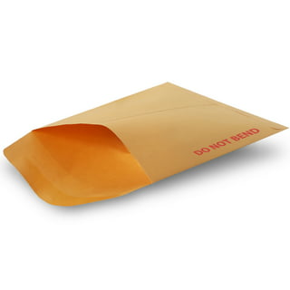 9.02 x 6.38  Economy Manilla Board Back Mailers - Please Do Not Bend