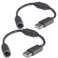 thumbnail image 1 of Fosmon 2X Replacement Dongle USB Breakaway Cables for Xbox 360 Wired Controllers - Dark Gray (2 Pack), 1 of 3