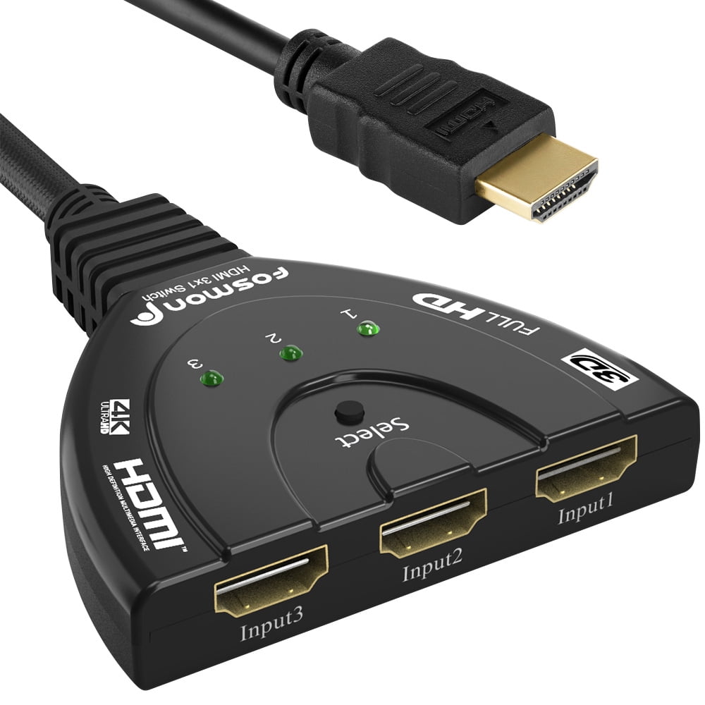 Cablevantage 3 Port HDMI Splitter Cable 1080P Switch Switcher HUB