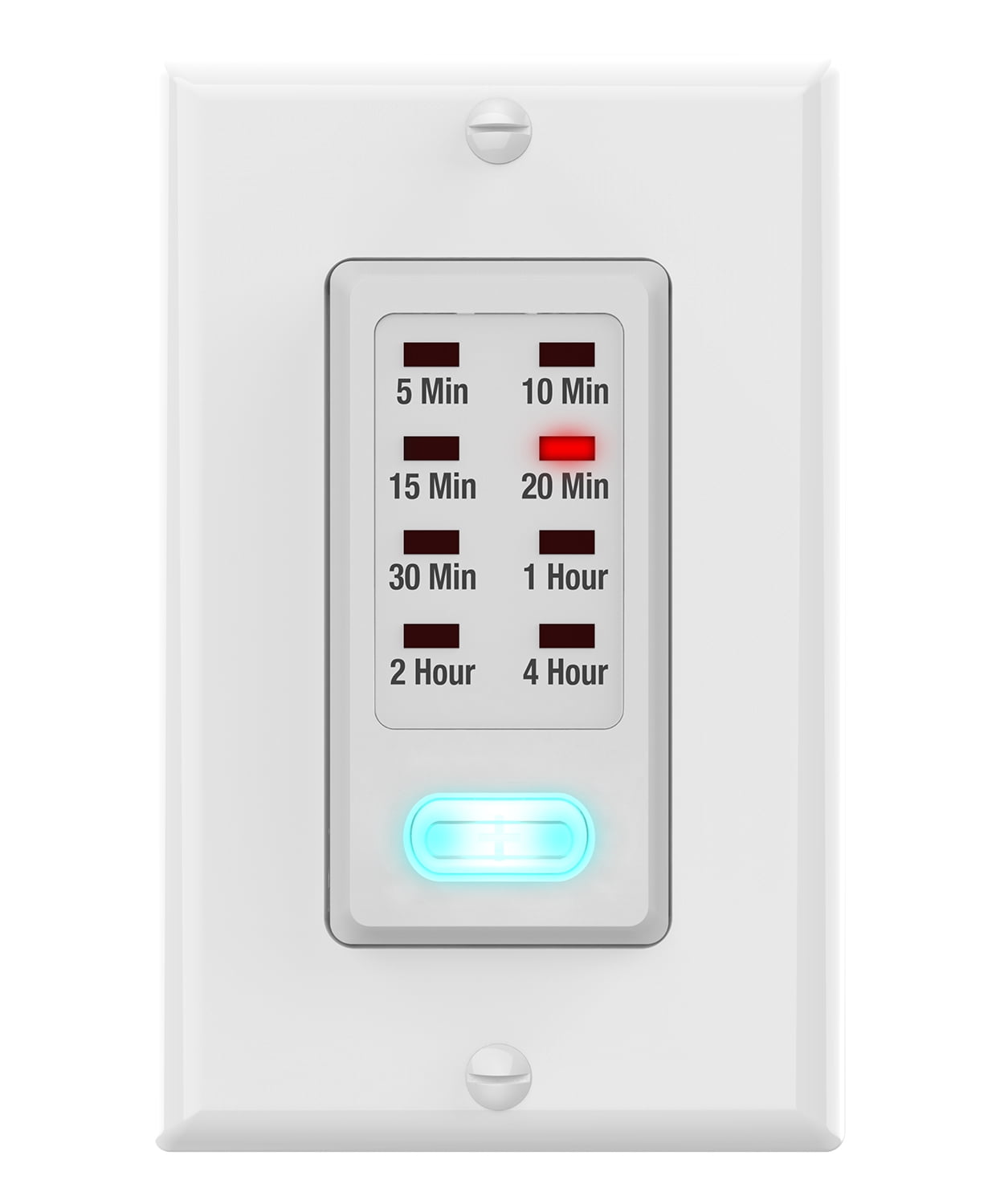 Fosmon 4 Hour Digital Countdown in-Wall Timer Switch, Light Timer ...