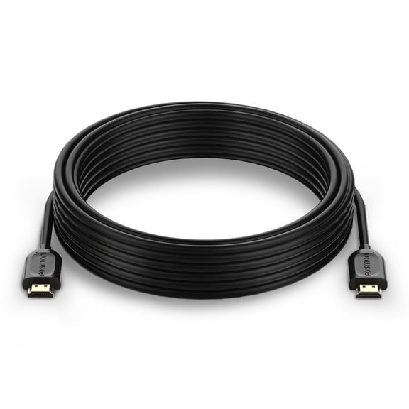 Fosmon 4K HDMI Cable 15FT (2 Packs), Gold-Plated Ultra High Speed [10.2Gbps UHD 2160p@30Hz 3D HD 1080p] Supports Ethernet, Audio Return, Xbox PlayStation PS3 PS4 PC