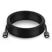 Fosmon 4K HDMI Cable 25FT, Gold-Plated Ultra High Speed Ethernet [10.2Gbps UHD 2160p@30Hz|3D|HD|1080p] Audio Return