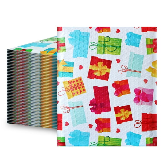 Fosmon [50 PACK] [6.5 x 10 in] Lightweight Bubble Padded Shipping Envelopes Bag