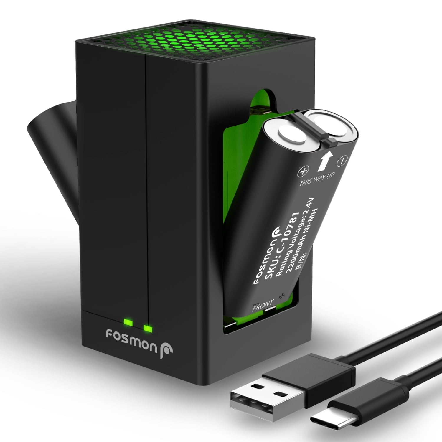 Fosmon 5280mWh Xbox Rechargeable Battery Pack with Barbados Ubuy