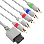 Fosmon Component HD AV Cable to HDTV-EDTV High Definition 480p Compatible with Nintendo Wii and Wii U