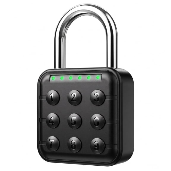 Fosmon Digital Combination Lock for Locker IP67 Digital Padlock Combination, Gym Lock with Code 6-Digit Password for Gate Fence Storage Combo Lock