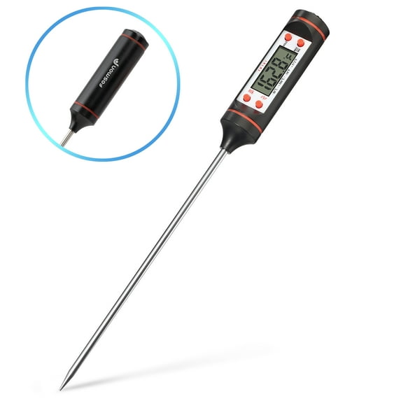 Fosmon Digital Cooking Thermometer, (Fast Read, Wide Tempeture Range, Auto-Shut Off) Meat Thermos for Meat, Deep Fry, BBQ, Smoker Grill, Candy, Yogurt, Milk Temperature