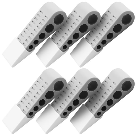 Fosmon Door Stopper (6 PACK), [Safe for Pets & Kids], Decorative Heavy Duty Rubber Grip, Door Stop Wedge Holders for Wood Carpet Laminate Concrete Floor