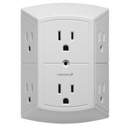 Fosmon ETL Listed 6 Outlet Extender, Multi Plug Wall Outlet, 15A Indoor Extender Splitter