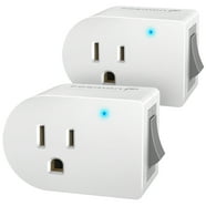 Cable Matters 3 Pack Grounded Electrical Outlet with ON/OFF Switch ...