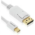 thumbnail image 1 of Fosmon Mini DisplayPort to DisplayPort Cable (15 FT), [Gold Plated | 30AWG | 4K Resolution Ready] Mini DP/mDP/Thunderbolt/Thunderbolt 2 Port Compatible to Displayport Cable, UL Certified, 1 of 5