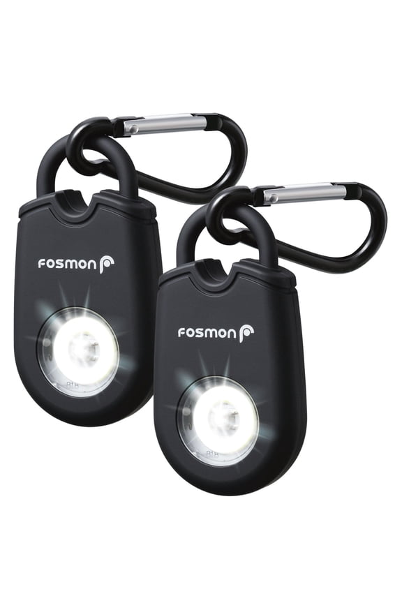 2x Personal Alarm For Women With LED Flashlight, 130dB Loud Siren And Carabiner, Self Defense Keychain, Pocket Size Safety Devices Alarm To Carry For Personal Protection, Elderly, Child
