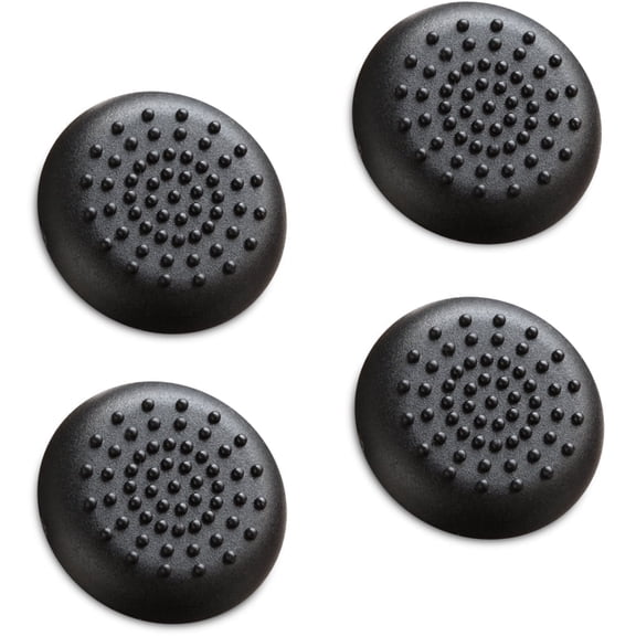 Fosmon 4 Pack For Xbox Controller Grip, Silicone Xbox Controller Thumb Grips Cover for Xbox One Series X|S, PS3, PS4, PS5 Controller Grip, Black