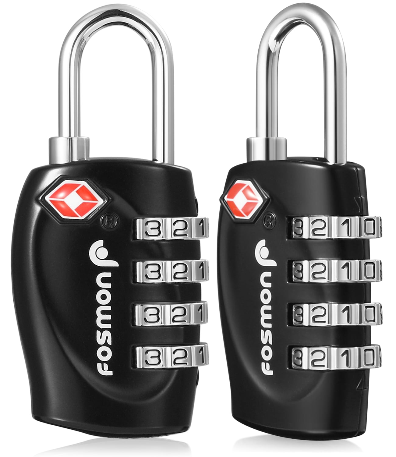 Fosmon TSA Accepted Luggage Locks (2 Pack), Resettable MultiUse 4