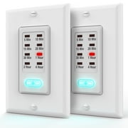 Fosmon [UL Listed] 2 Pack 4 Hour In-Wall Light Switch Timer, Countdown Indoor Timer Light Switch, LED Timer Switch for Lights, Bathroom Fan Wall Timer Switches