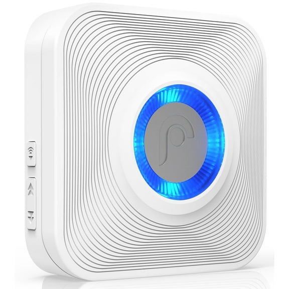 Fosmon WaveLink 1x Add-On Plug In Door Bell Chime Receiver, Wireless doorbell For Home, Business, Elderly, Kids, Home Security System Door Alarm When Opened, No Transmitter