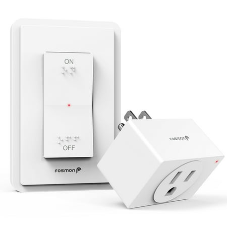 Fosmon WavePoint, 15A 125V 1875W Wireless Wall Switch Electrical Outlet