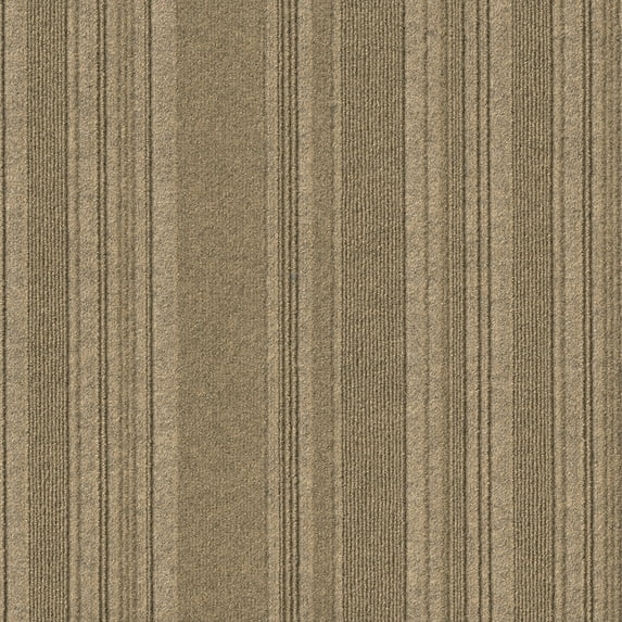Foss Chestnut 24" x 24" Waterproof Carpet Tile, 60 sq. ft. Coverage Area for Concrete, 15 Pieces
