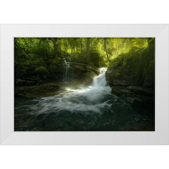 Fossati, Enrico 14x11 White Modern Wood Framed Museum Art Print Titled - Stream of Life