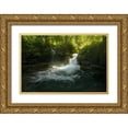 thumbnail image 1 of Fossati, Enrico 24x17 Gold Ornate Wood Framed with Double Matting Museum Art Print Titled - Stream of Life, 1 of 4