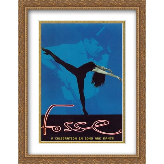 Fosse (Broadway) 28x36 Double Matted Large Gold Ornate Framed Show Poster Art Print