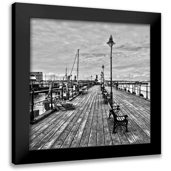 Fossey, George 15x15 Black Modern Framed Museum Art Print Titled - THE DOCKS