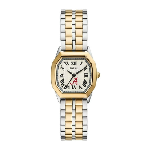 Fossil Alabama Crimson Tide Harlow Three-Hand Two-Tone Stainless Steel Watch