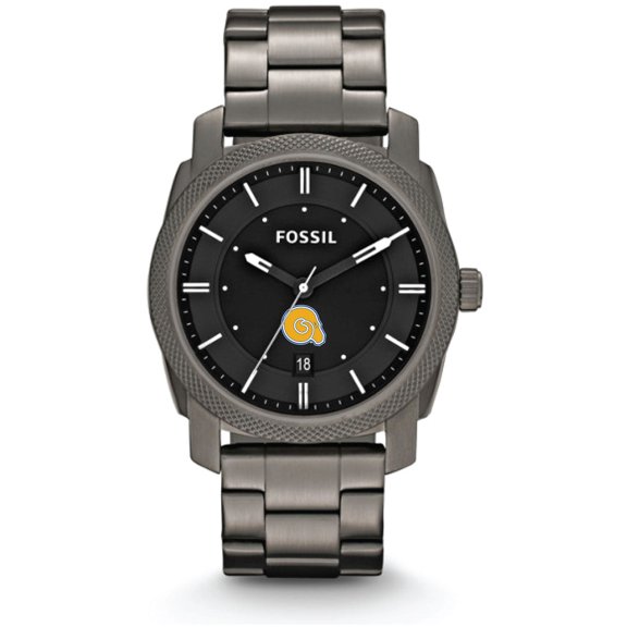 Fossil Albany State Golden Rams Machine Smoke Stainless Steel Watch
