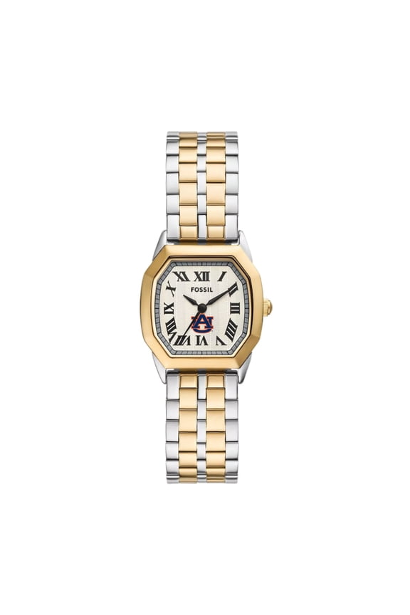 Auburn Tigers Harlow Three-Hand Two-Tone Stainless Steel Watch