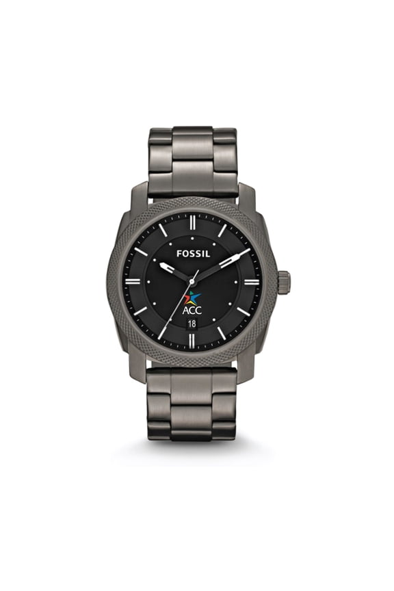 Austin Community College Machine Smoke Stainless Steel Watch