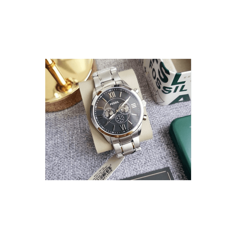 Fossil Flynn Chronograph Watch, Stainless Steel, Silver Case  display picture 2