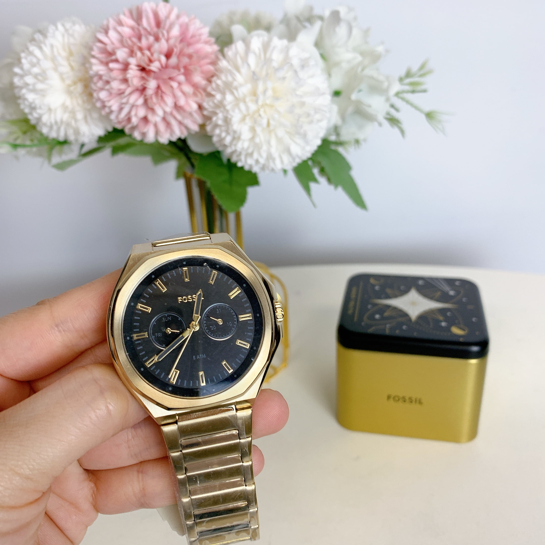 Fossil BQ2611 Evanston Multifunction Gold-Tone Stainless Steel